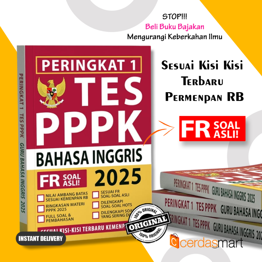BUKU PERINGKAT 1 TES PPPK GURU BAHASA INGGRIS 2025