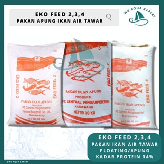 KHUSUS GOSEND INSTANT 1 Sak KARUNG 30 Kg EKO FEED 2,3,4 PAKAN IKAN PELET APUNG CP Prima CPP Pertiwi 