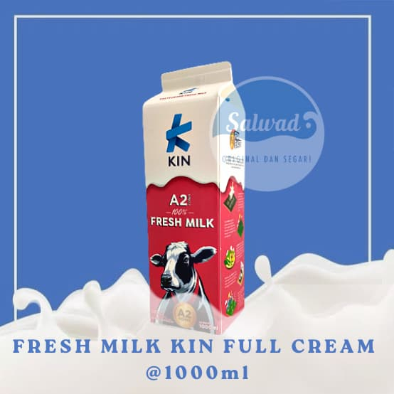 

Fresh Milk KIN Full Cream - Susu Segar Pasteurisasi (1000ml)