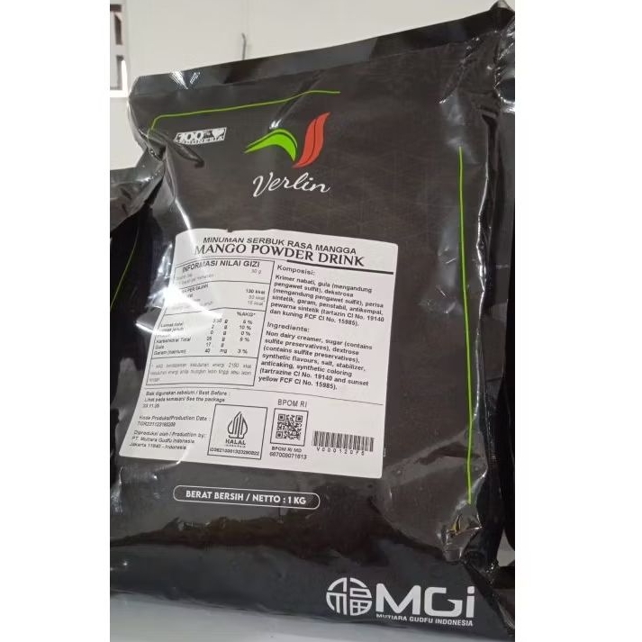 

Verlin Minuman Serbuk rasa Mangga / Mango Powder Drink 1kg