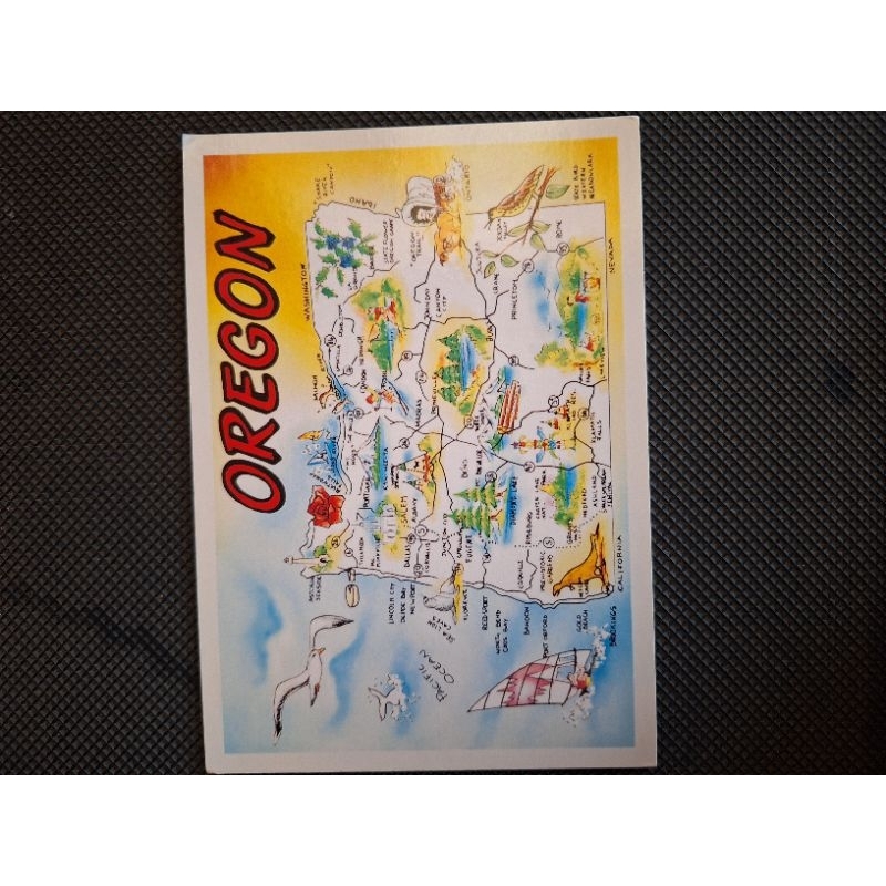 

Kartu pos peta amerika/usa map postcard