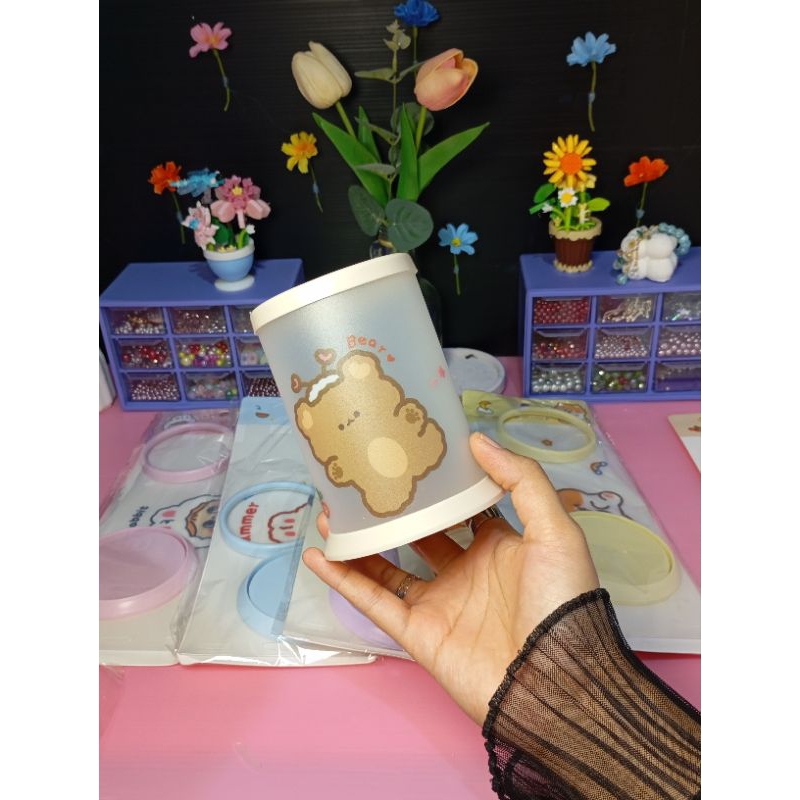 

(bukna grosir) [Aesthetic by fss.id] wadah/ tempat pensil pulpen bulat lipat