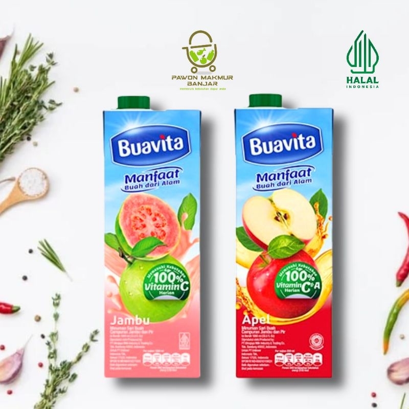 

BUAVITA RASA JAMBU & APEL / 1000 ML