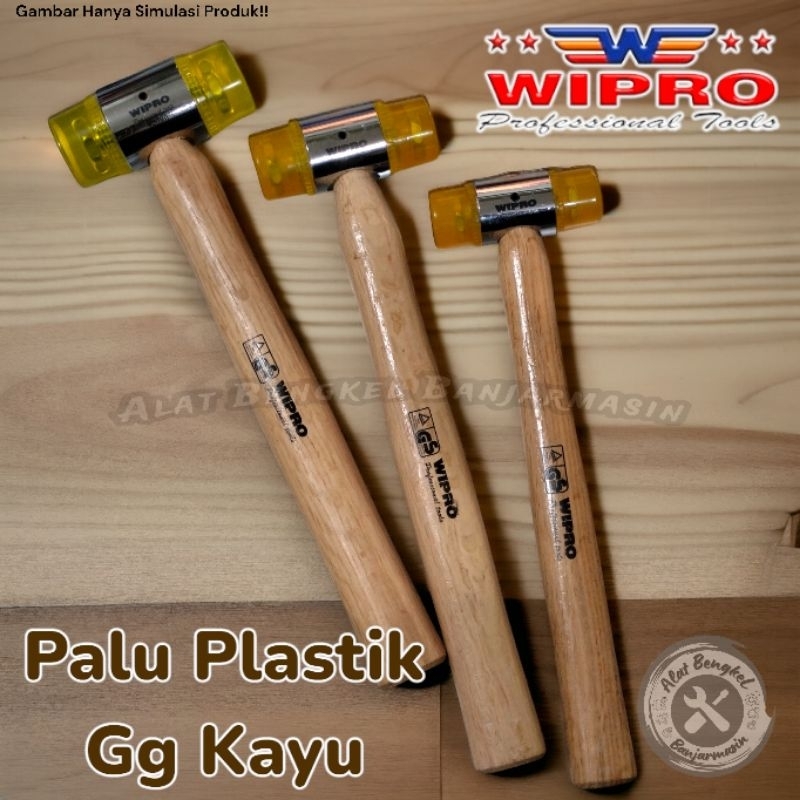 PALU PLASTIK H/KAYU "WIPRO" VARIAN SIZE ||PALU/TUKUL PLASTIK "WIPRO" GG KAYU