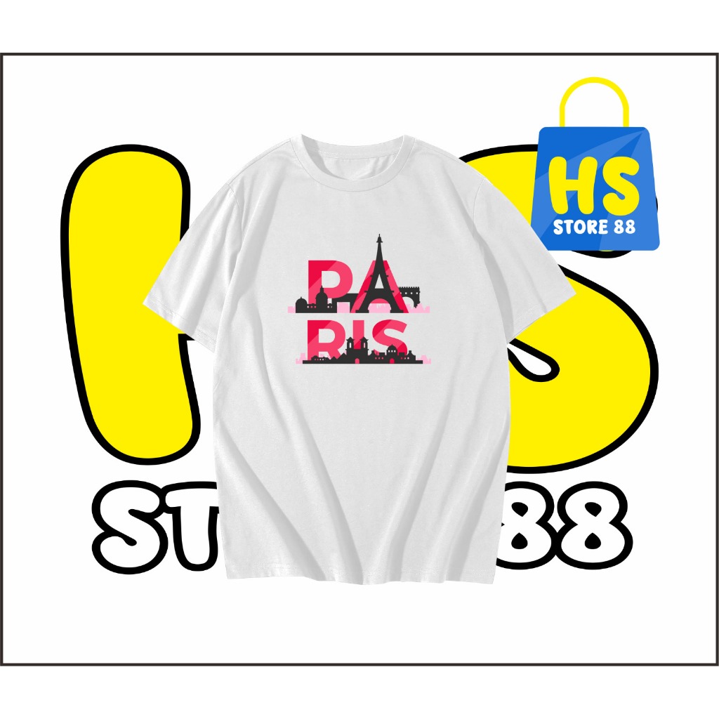 KAOS PARIS - BAJU PARIS - BAJU PARIS France PERANCIS - SOUVENIR PERANCIS PARIS - kaos PERANCIS PARIS