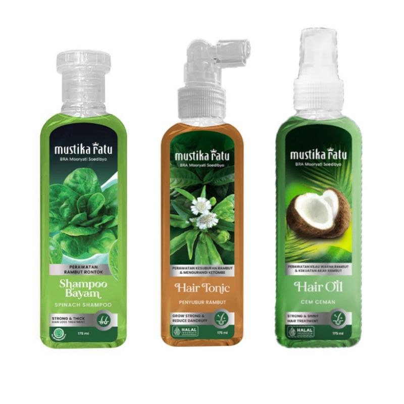 mustika ratu shampoo bayam Hair Oil Cem-Ceman tonic