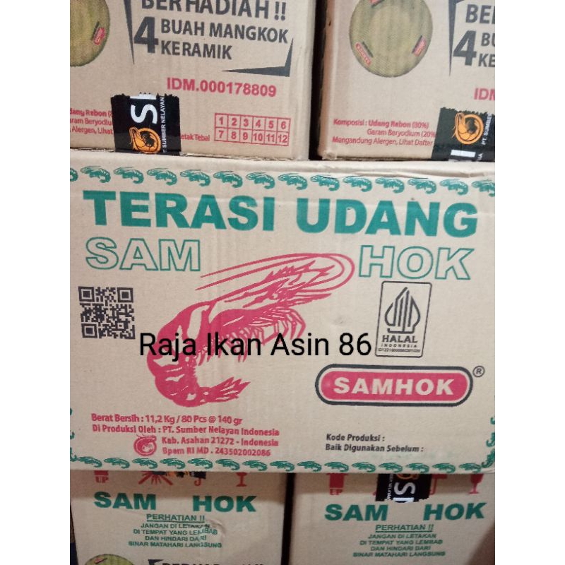 

Terasi Udang Asli Samhok Perdus / 1dus / 1 Dus isi 80pcs