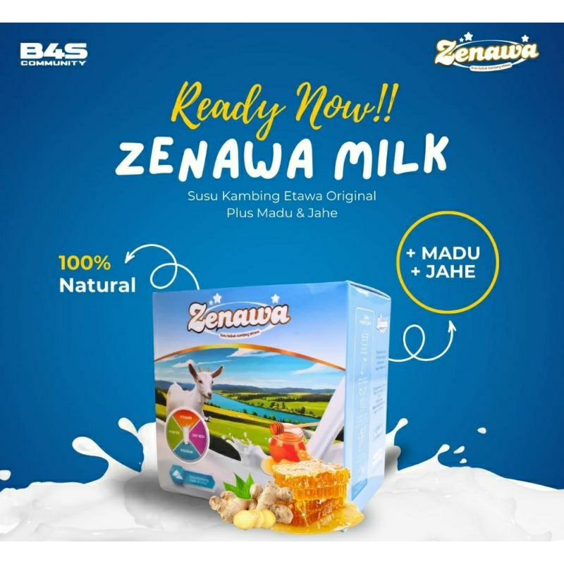 

Zenawa Milk Susu Etawa + Madu & Jahe