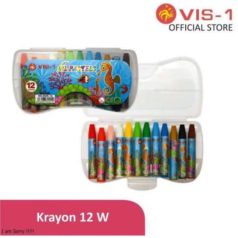 

Vis-1 Oil Pastels 12Colour