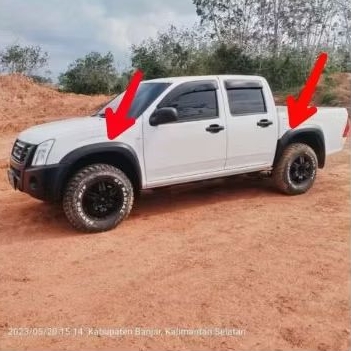 OVER FENDER ISUZU DMAX MODEL ORI SATUAN PCS