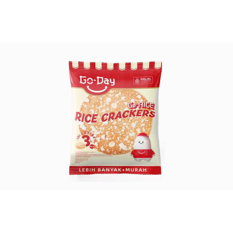 

1 RENCENG GODAY GO RICE CRACKERS SNACK BISKUIT JAJANAN ANAK KUE KREKER BERAS MAKANAN RINGAN