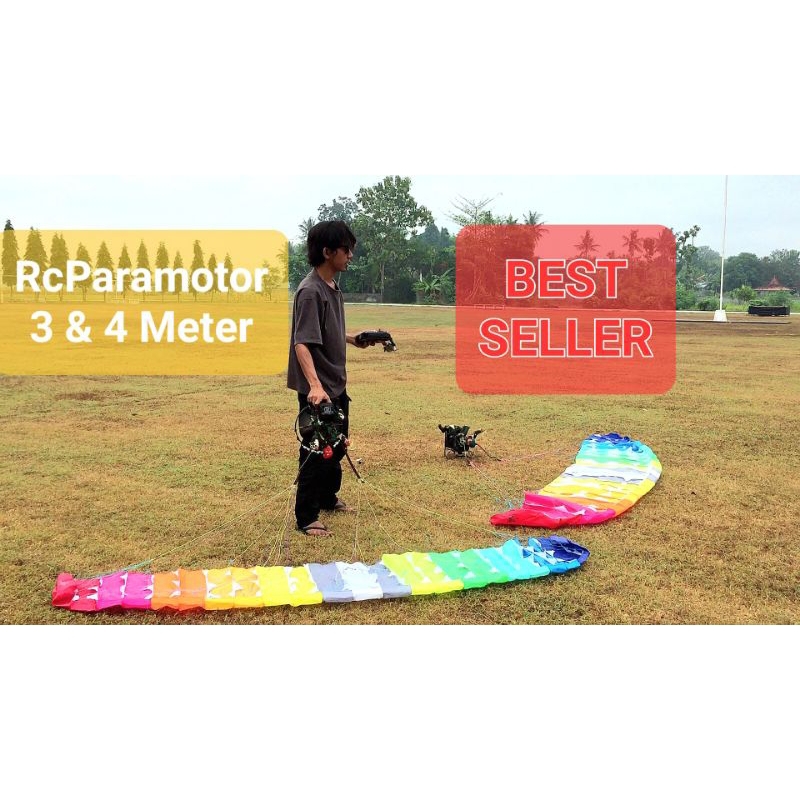 Rc Paramotor ws 4m Kit PnP & RTF atau Parasut Saja