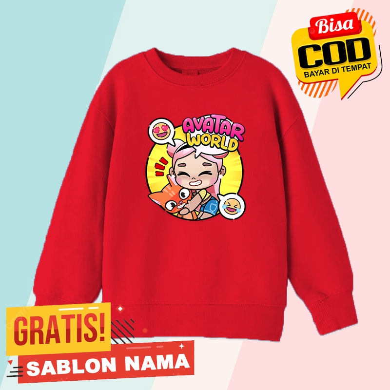 Sweater Anak Anak Avatar World Pazu / Jaket Sweater Anak Laki Laki & Perempuan Custom Nama Avatar Wo