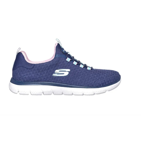 Sepatu Sneakers Wanita Skechers Summits Navy