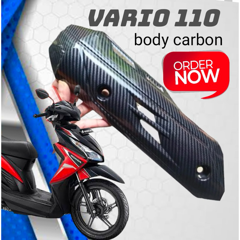 TUTUP KNALPOT VARIO 110 CARBON ◾️tutup knalpot Vario 110  carbon