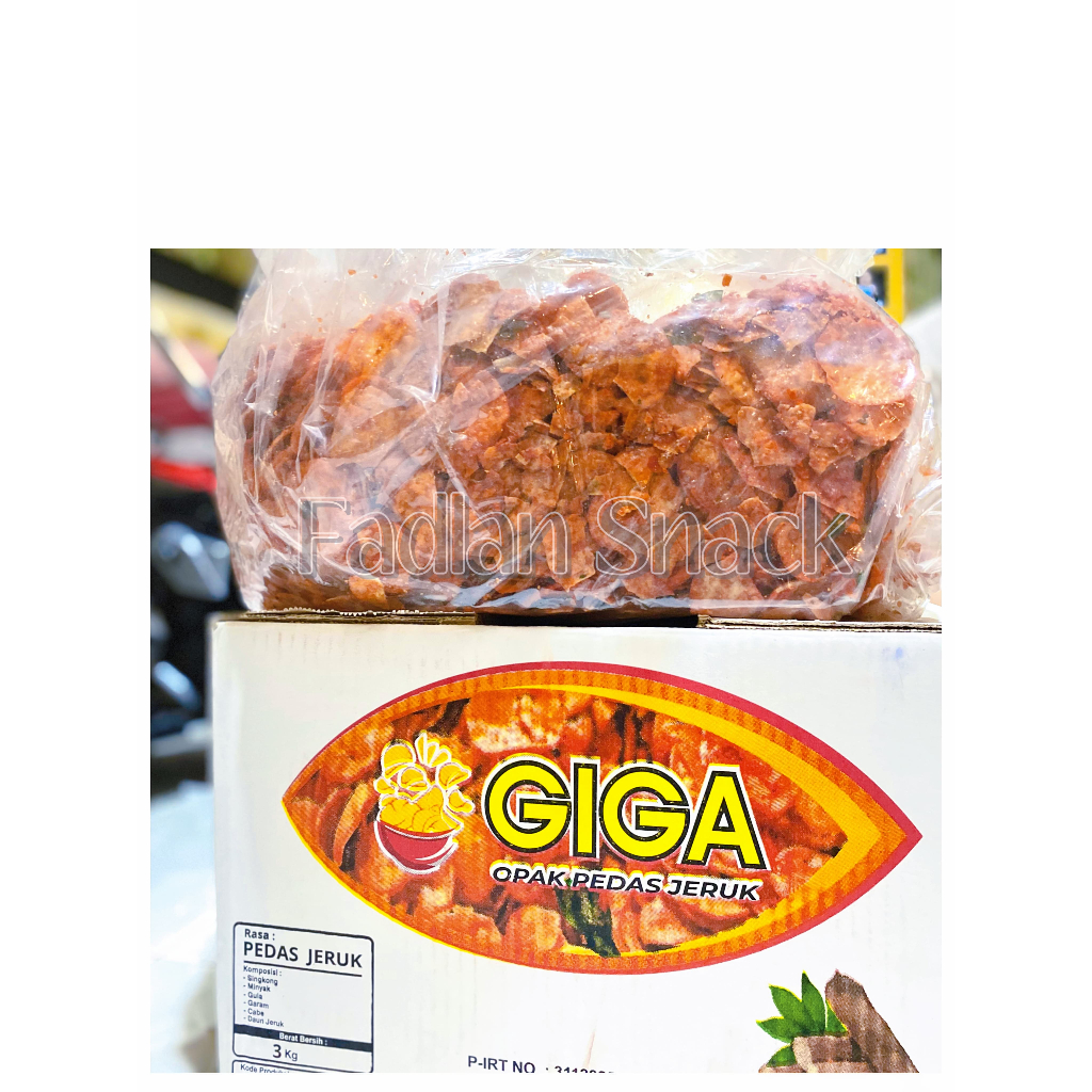 

SNACK KILOAN 1 KG OPAK GIGA BALADO DAUN JERUK | CEMILAN MURAH