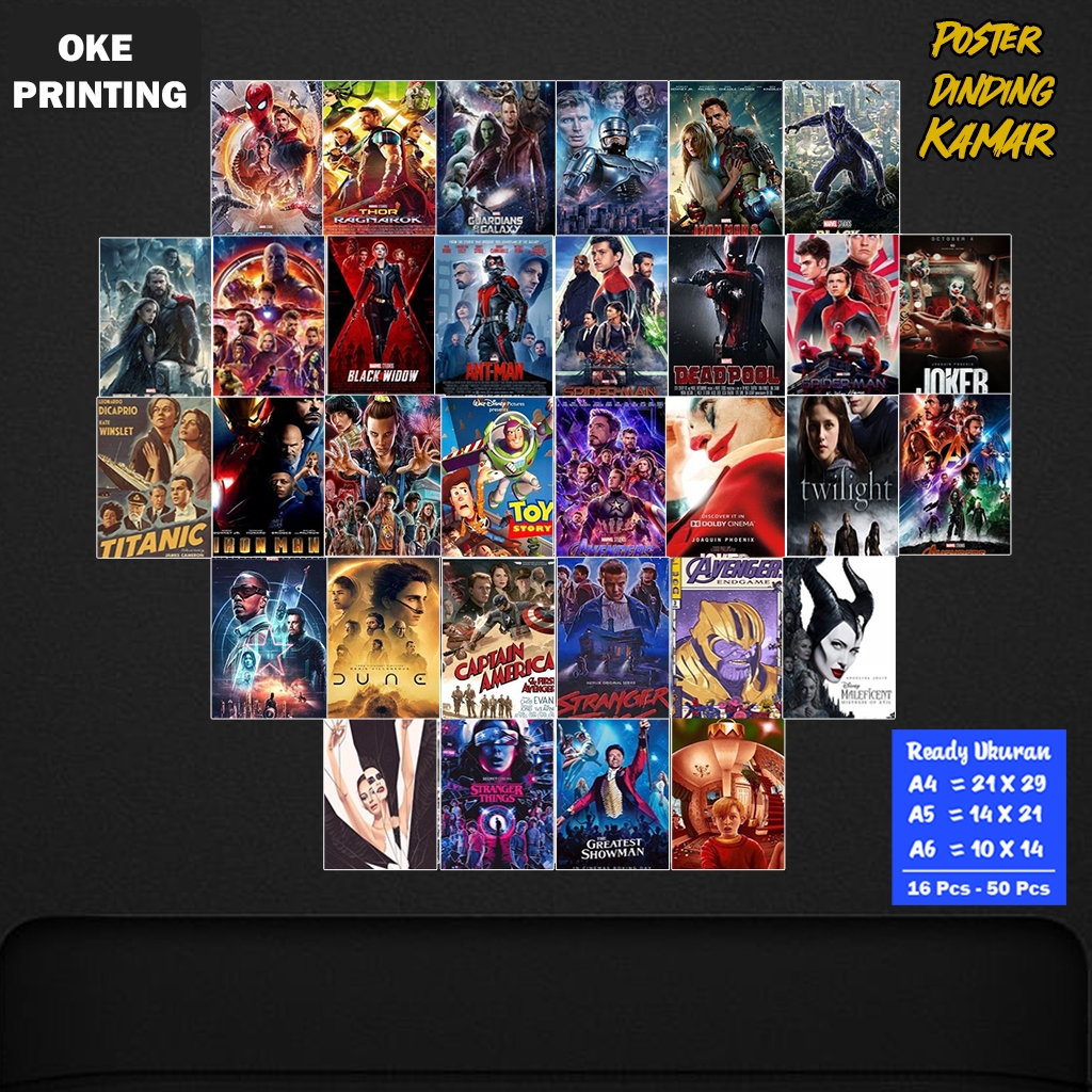Poster Dinding Kamar poster film / Poster Dinding poster film / Poster Kamar / Hiasan Dinding / COD