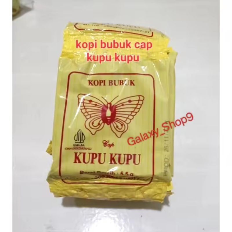 

Kopi Hitam Bubuk Sachet Cap Kupu Kupu 5,5 g