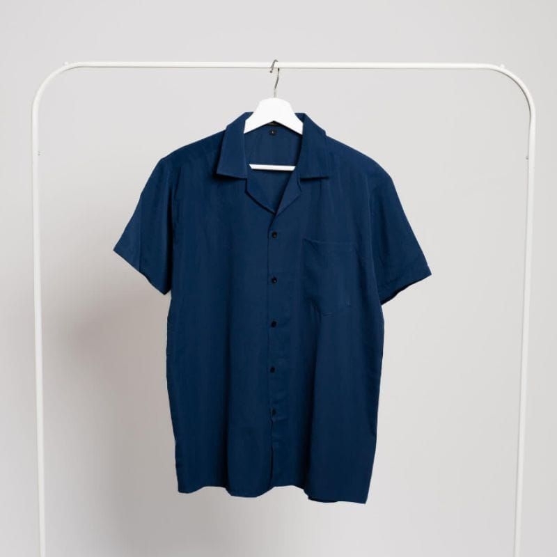 Kemeja Bowling Hawai Polos