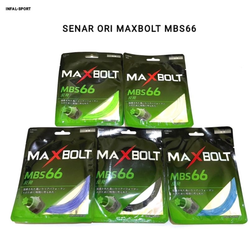 SENAR MAXBOLT MBS 66 TALI SENAR RAKET BADMINTON MAXBOLT