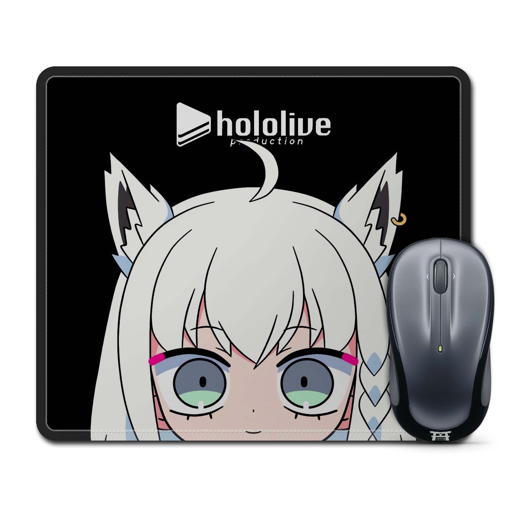 Mouse pad gaming anime vtuberSHIRAKAMI FUBUKI PEEKER ALT-HOLOLIVEmaterial Rubber