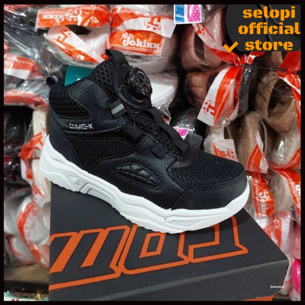 Sepatu Sekolah Anak Comex | Sneaker Tali Putar 28-40