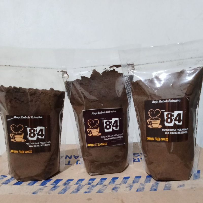 

KOPI BUBUK ROBUSTA KEMASAN 250G