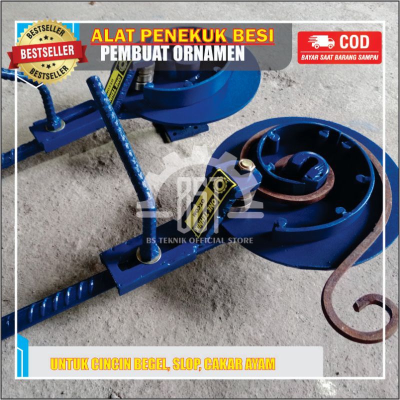 (TERLARIS)ALAT Tekuk Besi Leter (S), ALAT BENDING NAKO,Bending Besi Beton,Ulir,Strip SPEK 4-12 mm