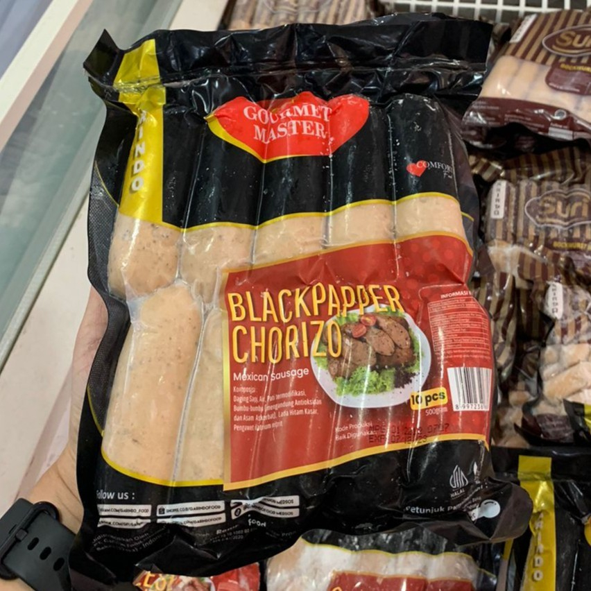 

GOURMET MASTER SAUSAGE CHORIZO BLACKPAPER 500 GR
