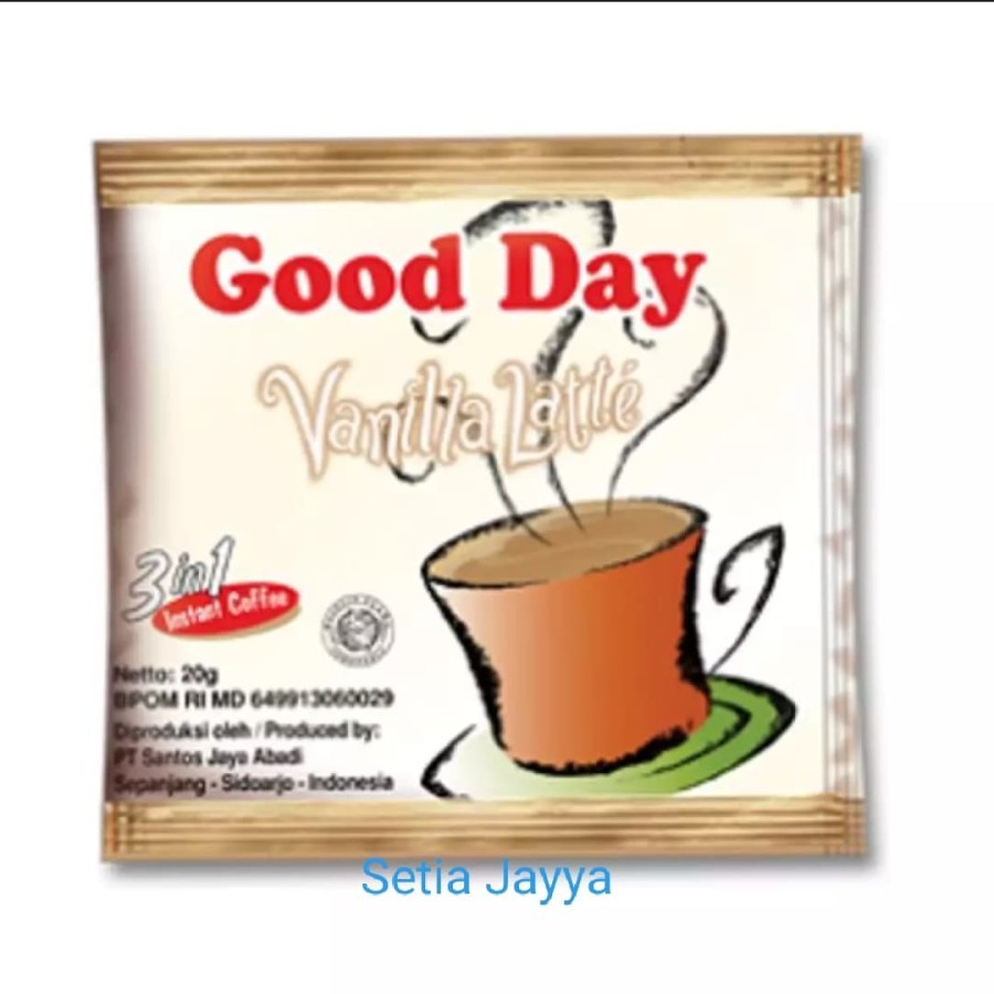 

Good Day Vanilla Lattte - Good day - Kopi Instant - Kopi Sachet- Minuman Instant - Minuman Sachet