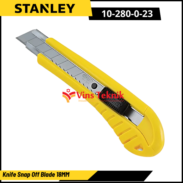 

Knife Snap Off Blade 18MM Pisau Cutter 18MM 10-280 STANLEY 10-280-0-23