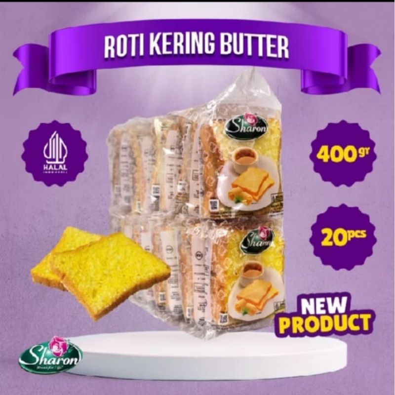 

Kue kering Sharon butterkrim isi 20 / roti kering Sharon rasa butter