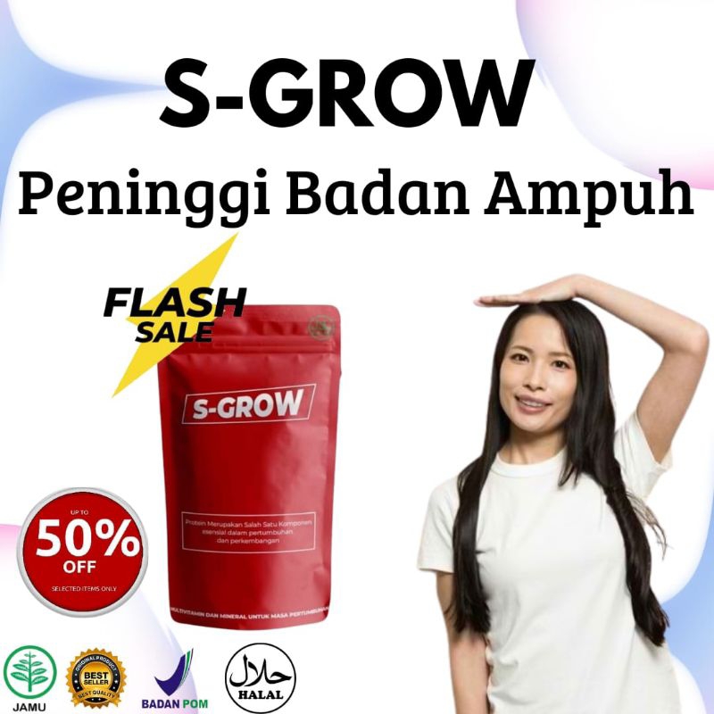 

S-Grow Susu Penambah Tinggi Badan Ampuh Bagus Bagi Anak- Anak Remaja & Dewasa