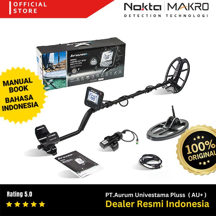 Metal Detektor Nokta Multi Kruzer Tahan Air Metal Detector MULTI KRUZER Alat Pencari Emas, Logam dan