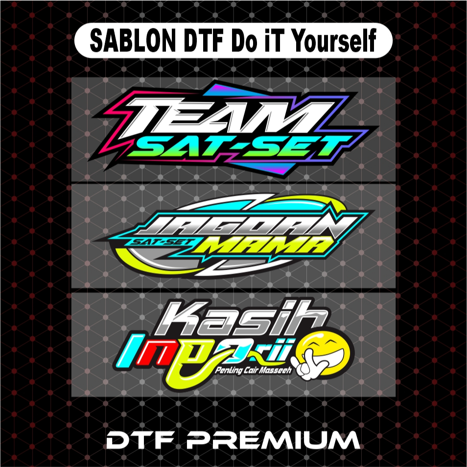 

Sablon Setrika DTF desain racing PART 02 - Sablon Satuan Custom Desain Racing Terbaru