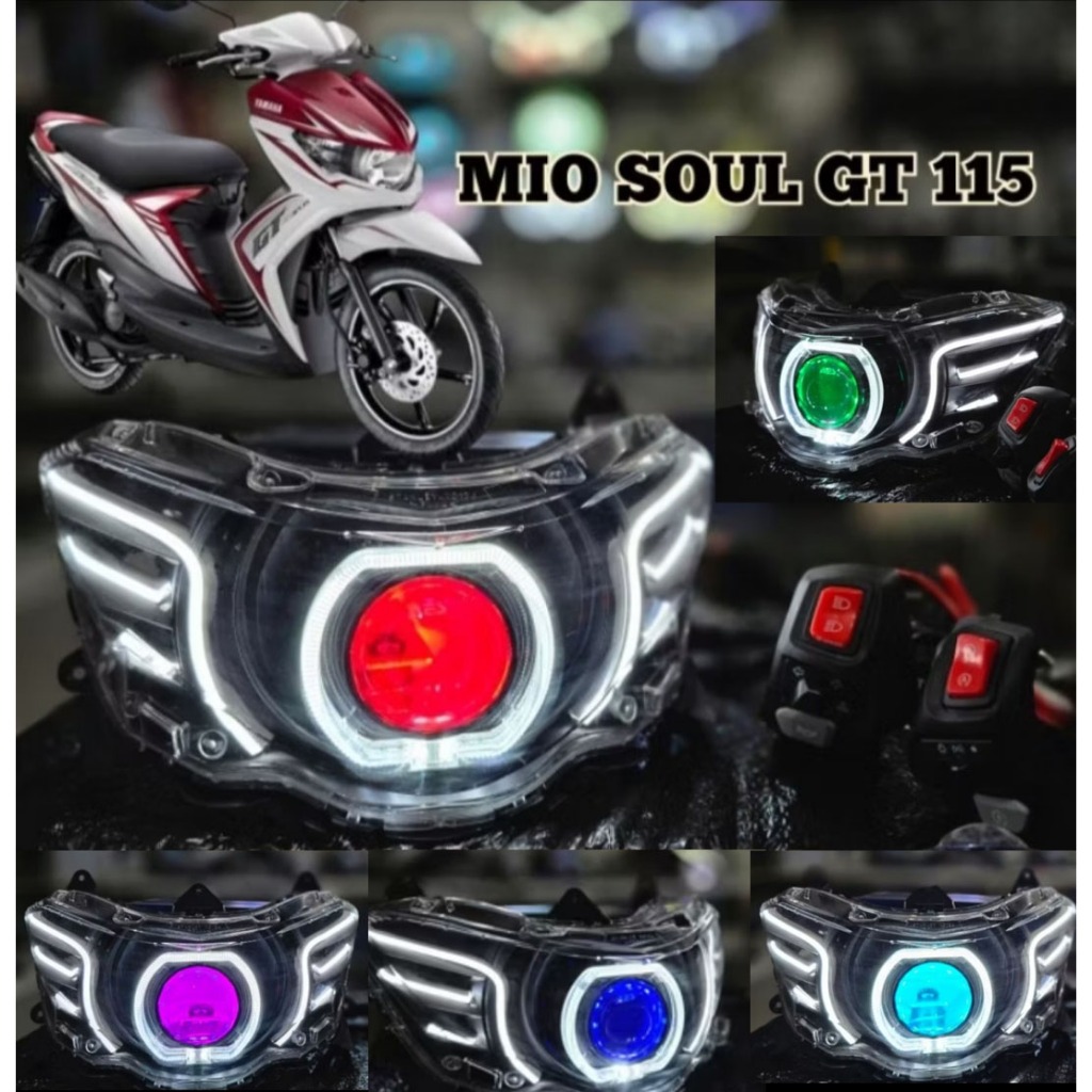 Lampu Biled motor Mio Soul Gt 115 RJB Android app Pnp Saklar Fulsett