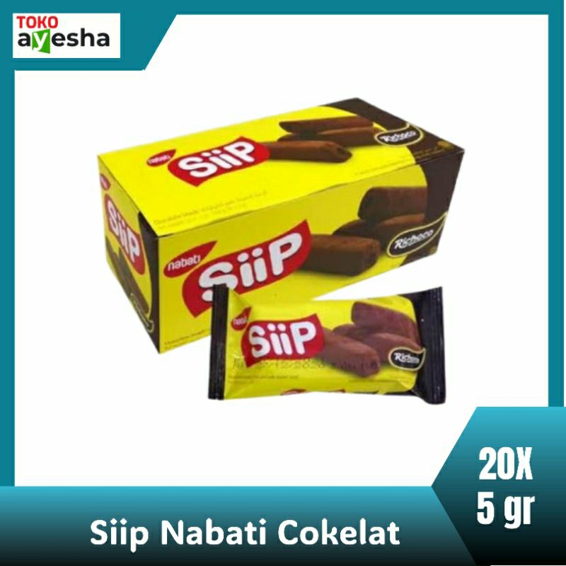 

siip coklat 5gr isi 20