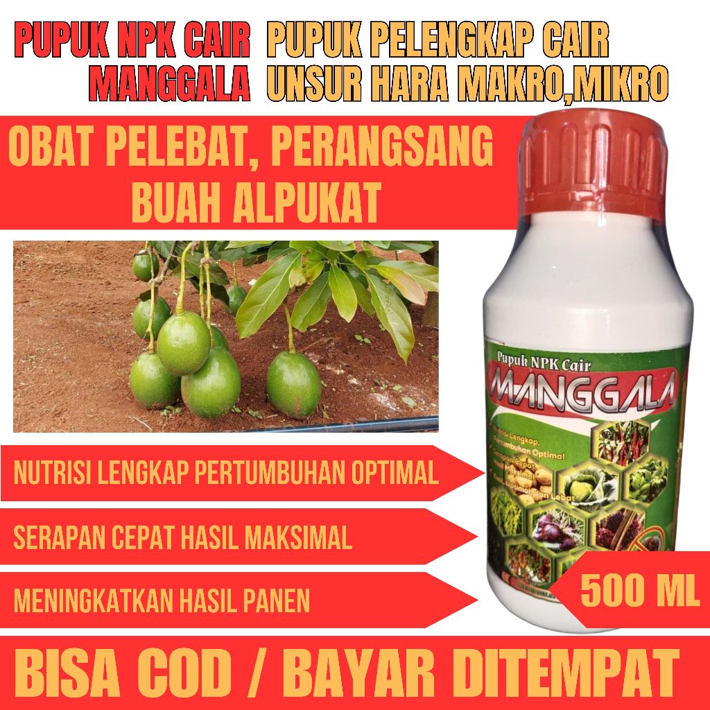 Pupuk Booster Alpukat Pelebat Organik Cepat Berbuah Lebat Npk Manggala Pupuk Alpukat Cepat Besar Pup