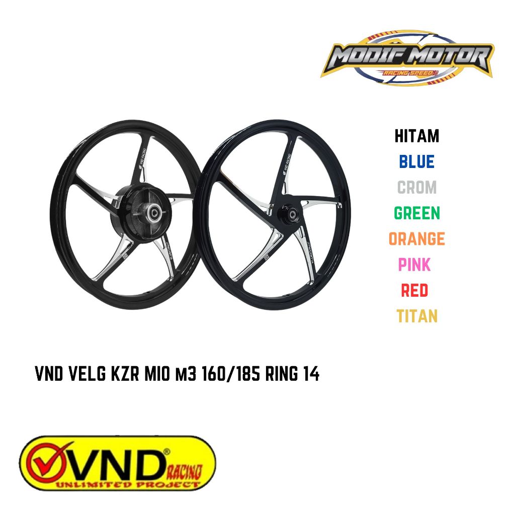 VND Velg KZR Mio M3 160/185 ring 14