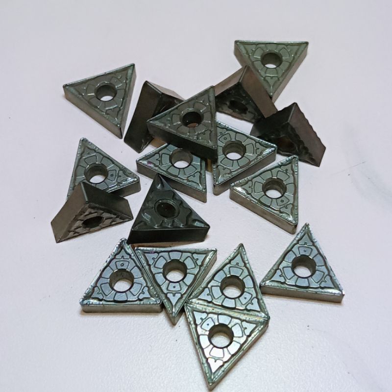 TNMG160404 Insert bubut TNMG16 untuk holder MTJNR Pisau bubut TNMG 16 Cermet Bekas mulus