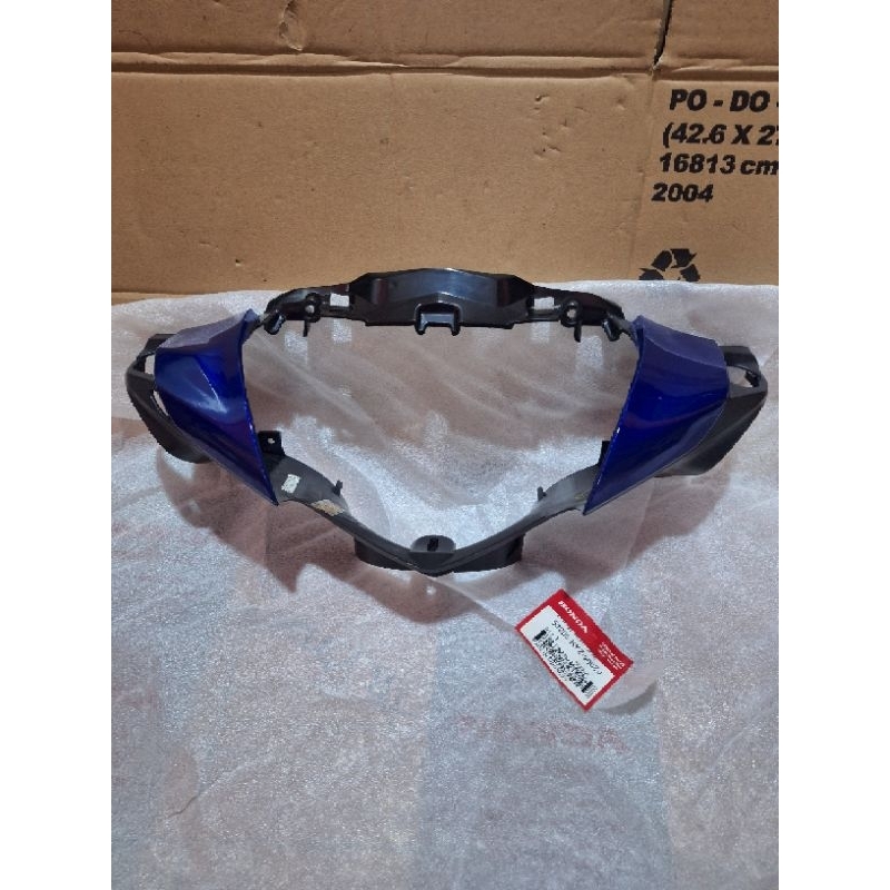 cover batok lampu depan honda supra x125 helm in original ahm honda 53205-KYz-900zj biru