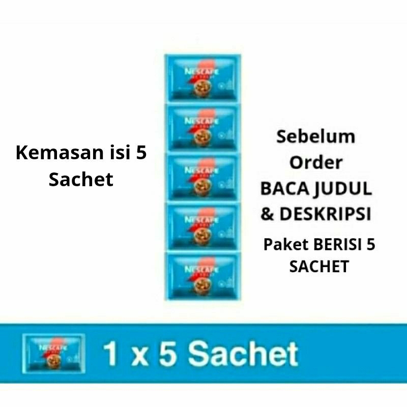 

NESTLE NESCAFE ICE ROAS KOPI AMERICANO KOPI HITAM INSTAN KEMASAN ISI 5 SACHET