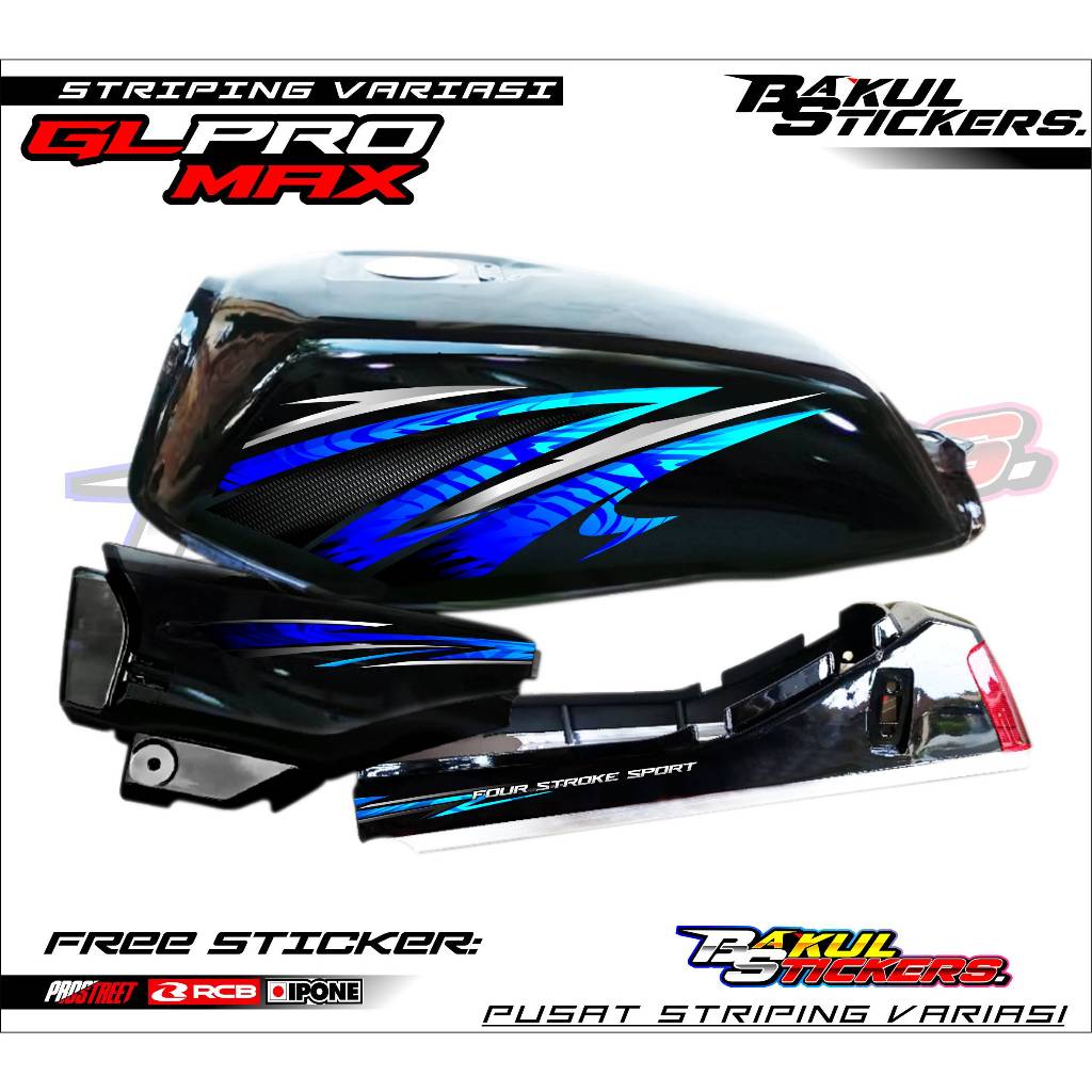 STRIPING VARIASI HONDA GL PRO GL MAX / STICKER LIST VARIASI MOTOR GL PRO GL MAX