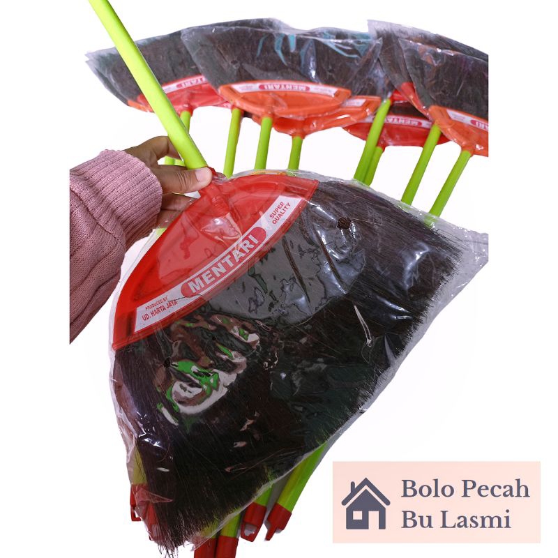 SAPU IJUK LANTAI / Sapu Ijuk Hitam / Sapu Duk Lantai / Sapu Kipas Besar