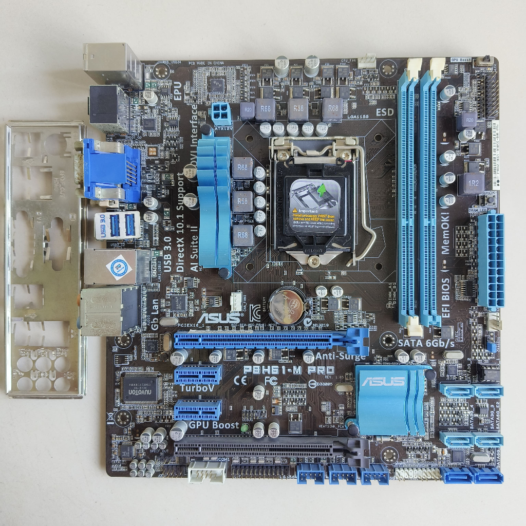 MOTHERBOARD ASUS P8H61-M PRO LGA 1155 GEN3