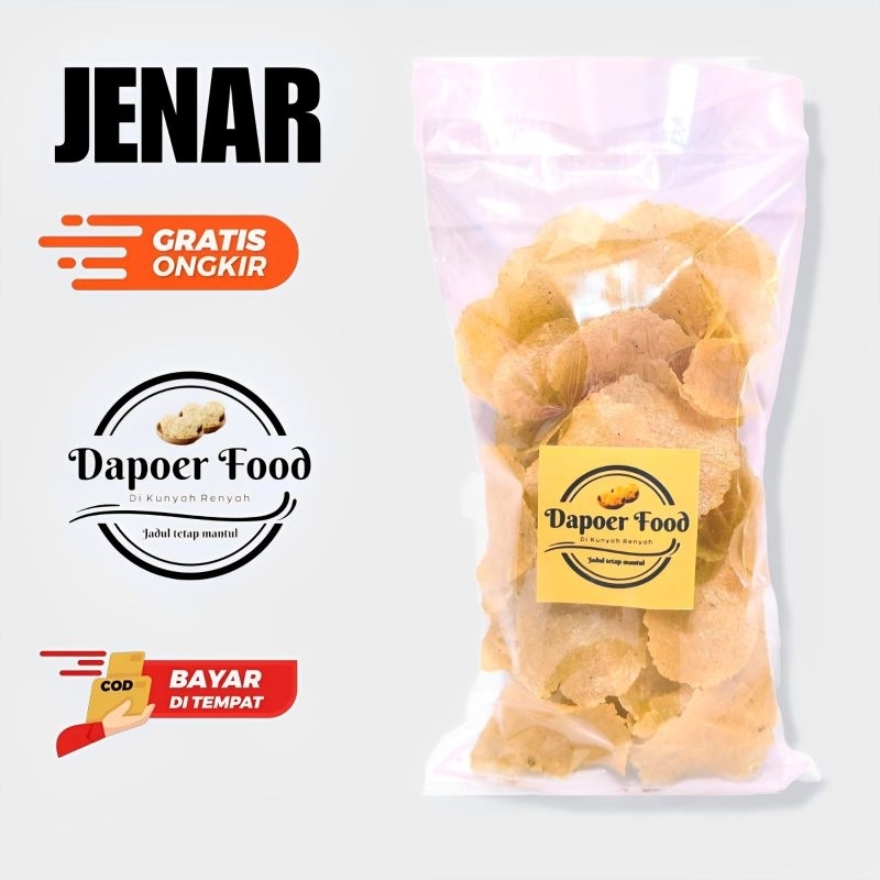 

Kerupuk Gendar /jenar jadul mantul Khas Bandung / kerupuk mentah / makanan tradisional / cemilan tradisional / makanan jadul