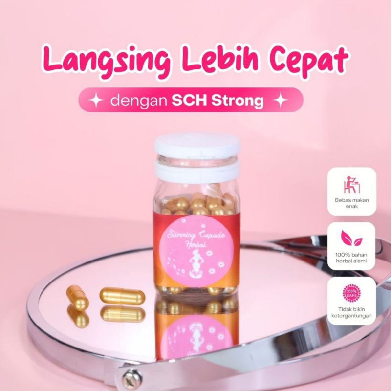 

slimming capsule herbal SCH pink SCH strong 30 kapsul