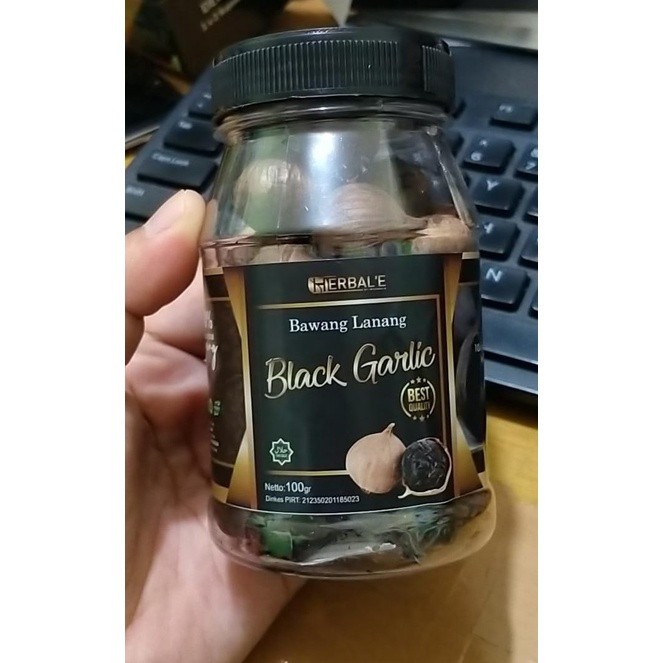 

Bawang Tunggal Lanang Black Garlic Premium - Fermentasi Bawang Lanang Hitam Organik 100 gram