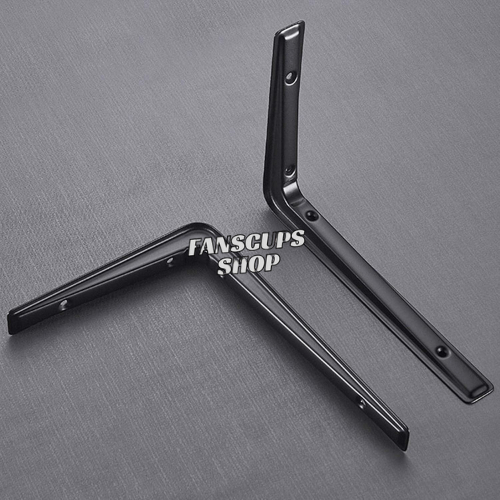 Bracket Holder Siku L Ambalan Dudukan Penyangga Rak Rack Papan Kayu Tempel Dinding Portabel