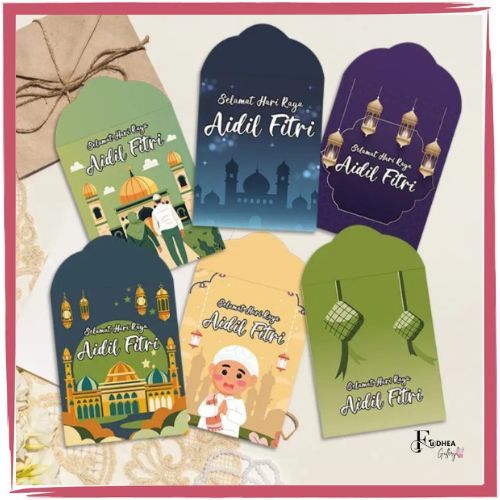 

FDG Amplop Thr 1 Pack ( Isi 6 pcs ) Amplop Lebaran / Angpao Lebaran / Amplop Hari Raya Idul Fitri ID01
